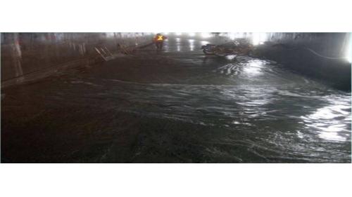 谷關電廠排水廊道大量滲水