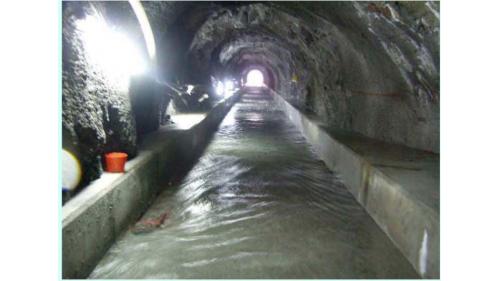 大甲溪流域谷關電廠排水廊道排水現況
