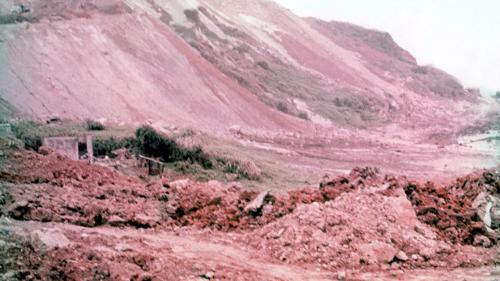 協協和發電廠占地約59.7公頃，其中8.7公頃為移山填海造地而成之新生地(紅線部分) ，其餘全是山坡地及陡峭的崖面，&ldquo;施工非常困難"。
