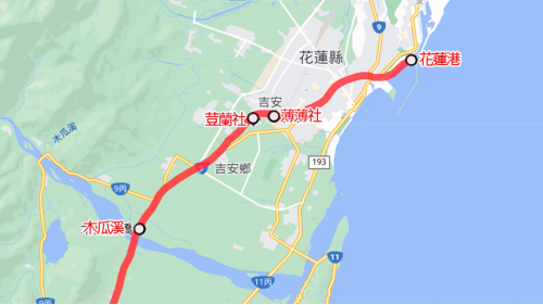路線雖長但坡度緩而較適合興築鐵道，因此採用此路線。