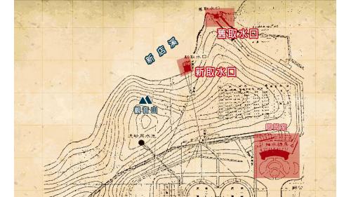 1951年於新店溪淨水場下游原取水口附近另設一取水口，並利用唧筒室導水至淨水場。