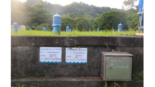 基隆水道清水池安裝5部抽水機。