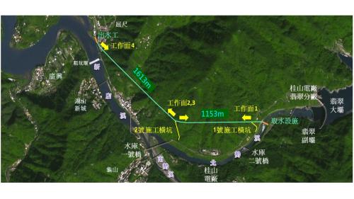&nbsp;隧道全長2766m，採馬蹄形斷面(內徑4.5m)。
