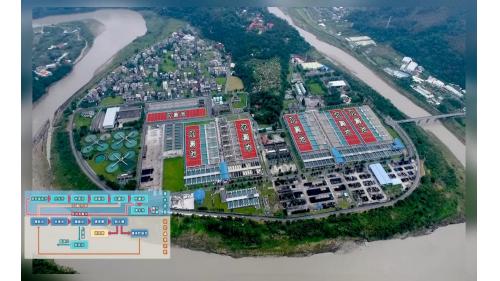 &nbsp;
原水進入沉澱池進行沉澱，分離較大雜質